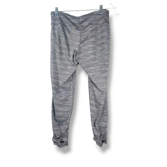 EUC Old Navy Active Go-Dry Twist-Hem Leggings Sz. L [12-14] Gray Spacedye - Picture 3 of 11